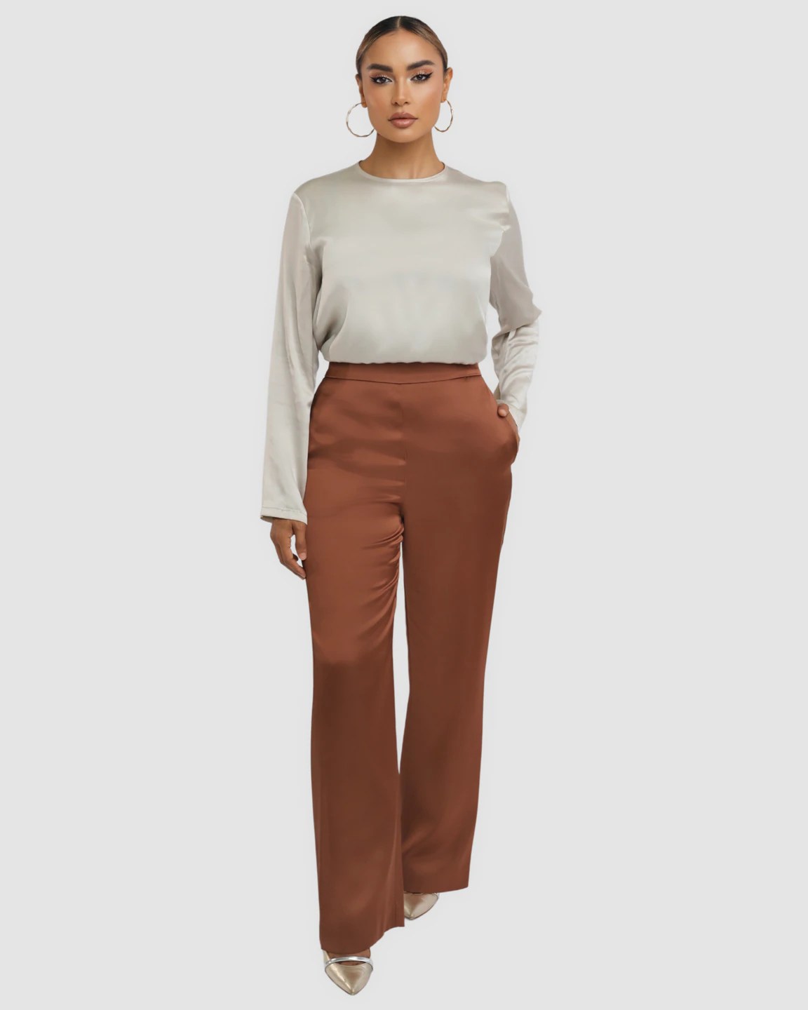 SOIREE PANT - TOFFEE - Leela Rose Boutique