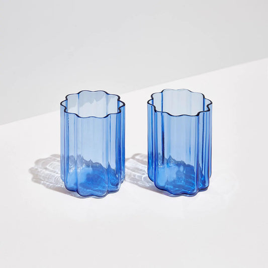 TWO x WAVE GLASSES - BLUE - Leela Rose Boutique