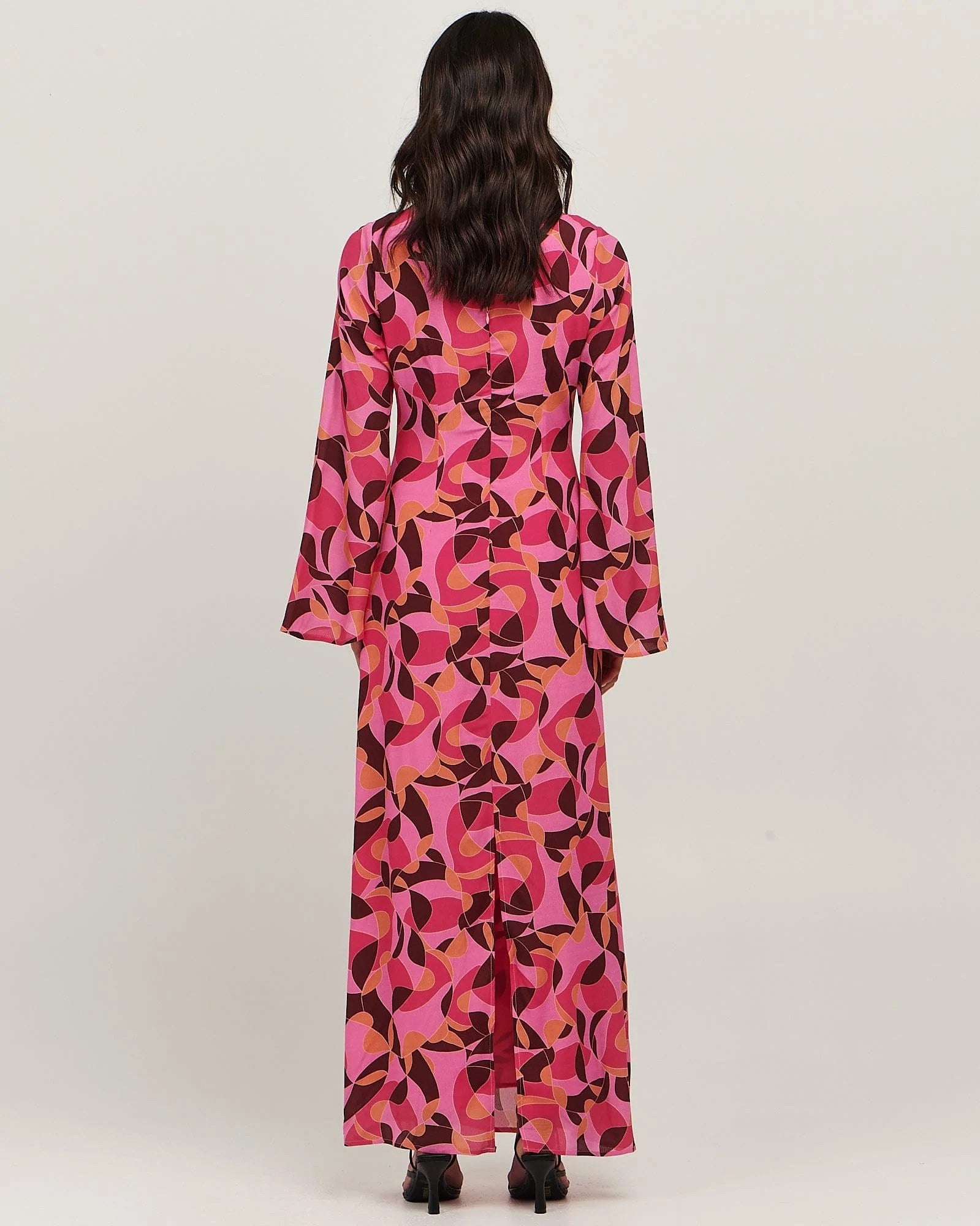 CATALINA MAXI DRESS - ABSTRACT SWIRL - Leela Rose Boutique