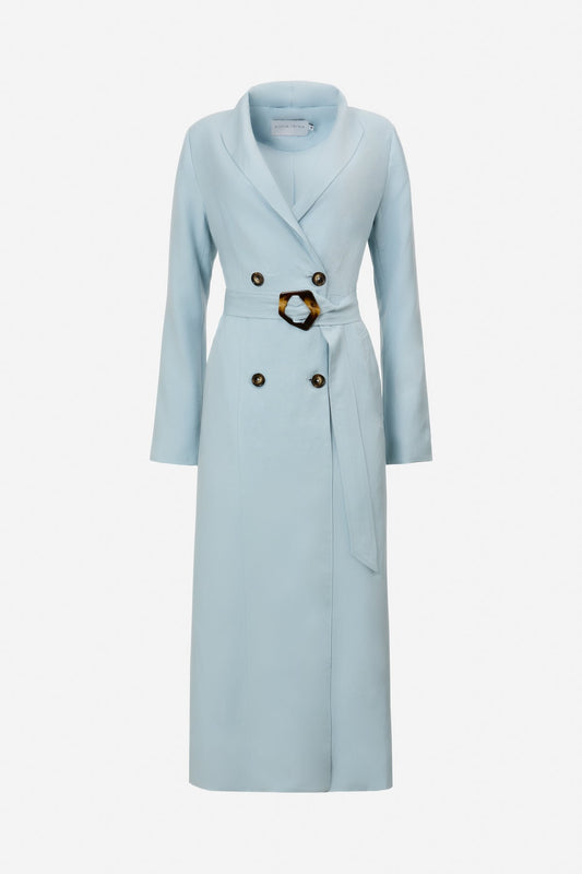 COAT DRESS - SKY BLUE - Leela Rose Boutique
