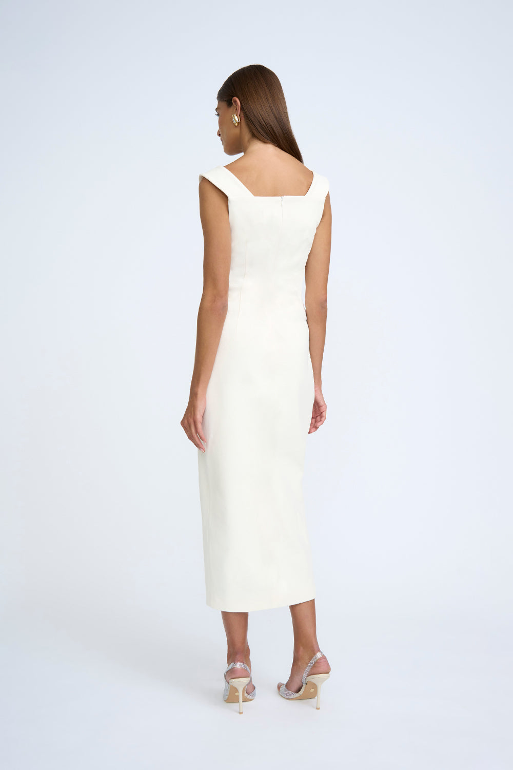 PALMONA PANEL MIDI DRESS - CRÉME - Leela Rose Boutique